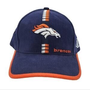 VINTAGE 90s Logo Athletic NFL Denver Broncos Football Adjustable Cap Hat